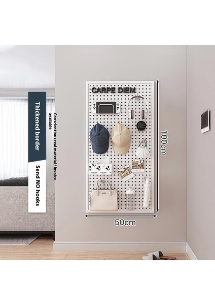 Oturma Odası Delikli Plaka Raf Tüm Duvar Depolama Giriş Kapısı Asılı Plaka Duvar Dekorasyonu Metal Delikli Plaka (Yurt Dışından)