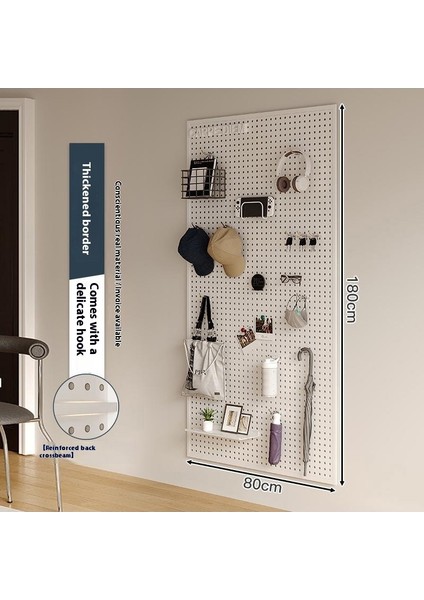 Oturma Odası Delikli Plaka Raf Tüm Duvar Depolama Giriş Kapısı Asılı Plaka Duvar Dekorasyonu Metal Delikli Plaka (Yurt Dışından)