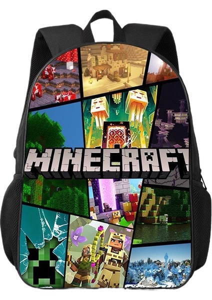 Kampüs Niş Basit Çok Yönlü Ortaokul ve Lise Öğrencileri Okul Çantası Büyük Kapasiteli Omuz Çantası (Yurt Dışından)