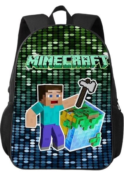 Kampüs Niş Basit Çok Yönlü Ortaokul ve Lise Öğrencileri Okul Çantası Büyük Kapasiteli Omuz Çantası (Yurt Dışından)