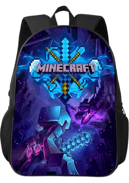 Kampüs Niş Basit Çok Yönlü Ortaokul ve Lise Öğrencileri Okul Çantası Büyük Kapasiteli Omuz Çantası (Yurt Dışından)