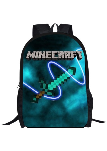 Kampüs Niş Basit Çok Yönlü Ortaokul ve Lise Öğrencileri Okul Çantası Büyük Kapasiteli Omuz Çantası (Yurt Dışından)