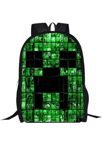 Kampüs Niş Basit Çok Yönlü Ortaokul ve Lise Öğrencileri Okul Çantası Büyük Kapasiteli Omuz Çantası (Yurt Dışından)