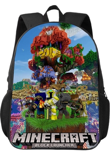 Kampüs Niş Basit Çok Yönlü Ortaokul ve Lise Öğrencileri Okul Çantası Büyük Kapasiteli Omuz Çantası (Yurt Dışından)