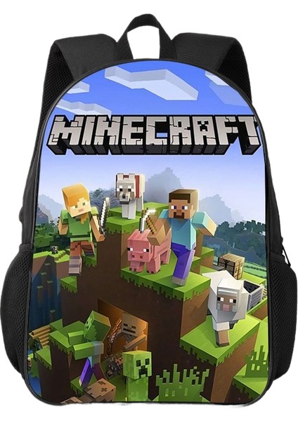 Kampüs Niş Basit Çok Yönlü Ortaokul ve Lise Öğrencileri Okul Çantası Büyük Kapasiteli Omuz Çantası (Yurt Dışından)