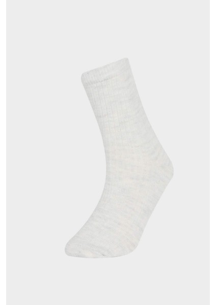 Erkek Çocuk 5'li Pamuklu Uzun Çorap E5529A8NS