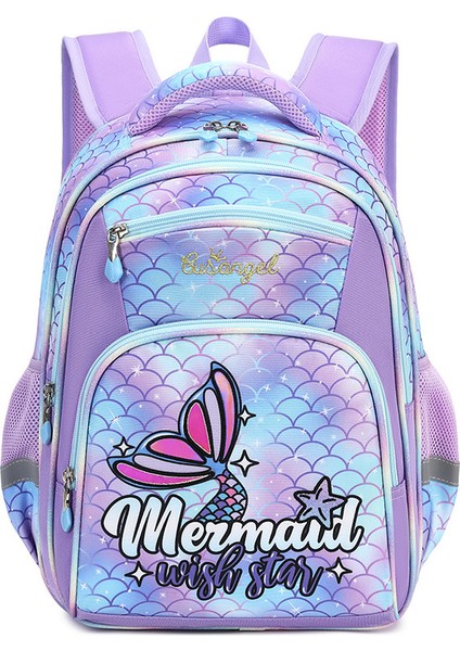 Ilkokul Öğrencileri Okul Çantası 3-6 Sınıflar Karikatür Sevimli Eğlence Omuz Çantası (Yurt Dışından)