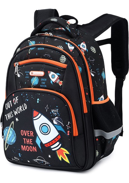 Ilkokul Öğrencileri Okul Çantası 3-6 Sınıflar Karikatür Sevimli Eğlence Omuz Çantası (Yurt Dışından)