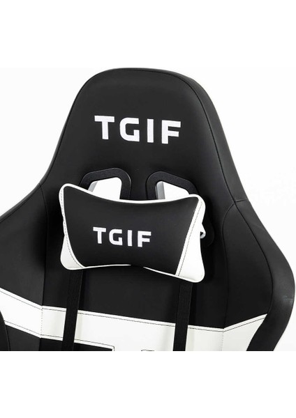 Adore Gaming Apollo Profesyonel Oyuncu ve Yönetici Koltuğu-Siyah-Beyaz 42X124-131,5X64 cm