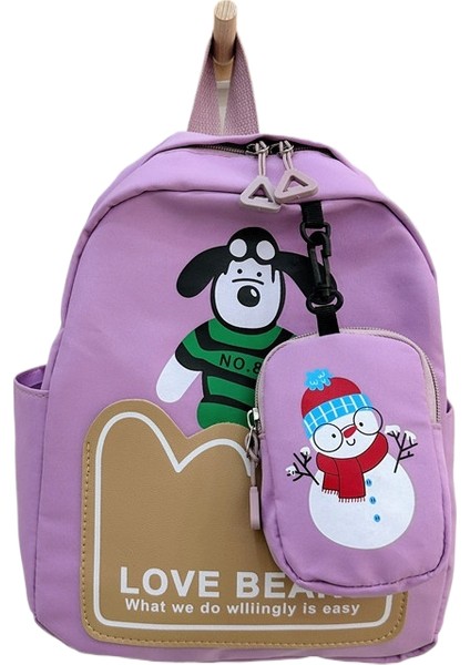 Omuz Çantası Eğlence Çocuk Çantası Eğlence Çizgi Film Sevimli Anaokulu Okul Çantası (Yurt Dışından)