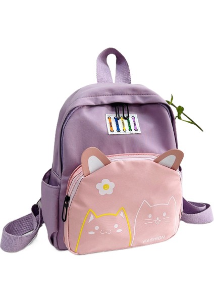 Karikatür Çocuk Okul Çantası Anaokulu Omuz Çantası Bebek Karikatür Ebeveyn-Çocuk Seyahat Çantası (Yurt Dışından)