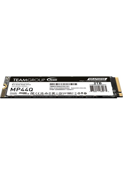 MP44Q 2tb GEN4X4 7400/6500MB/S Nvme Pcıe M.2 SSD Disk (TM8FFD002T0C101)