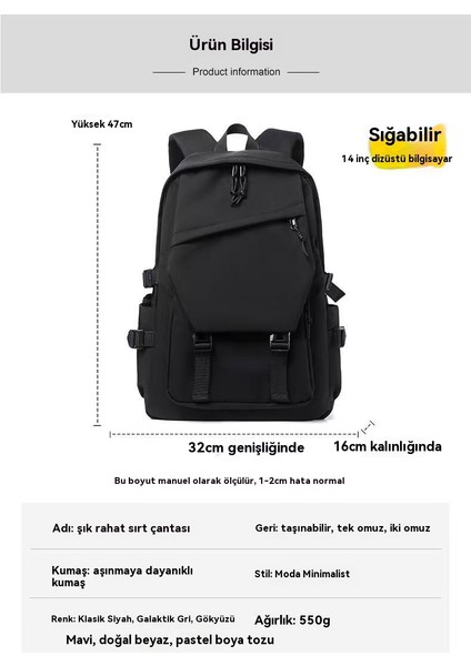 Yeni Büyük Kapasiteli Boş Zaman Su Geçirmez Seyahat Sırt Çantası Üniversite Öğrencisi Okul Çantası Dizüstü Bilgisayar Çantası (Yurt Dışından) indirimleri
