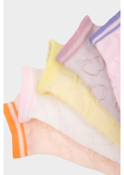 Kız Çocuk 5'li Pamuklu Patik Çorap E6056A8NS