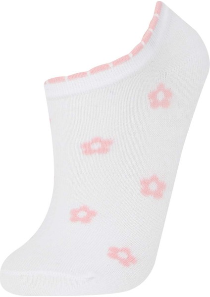 Kız Çocuk 7'li Pamuklu Patik Çorap E6060A8NS