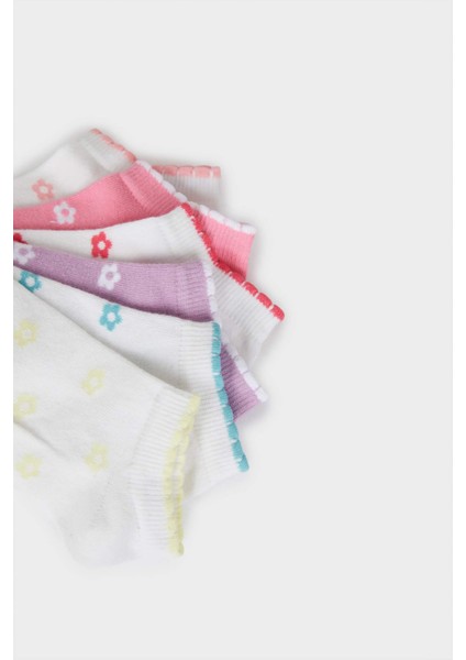 Kız Çocuk 7'li Pamuklu Patik Çorap E6060A8NS