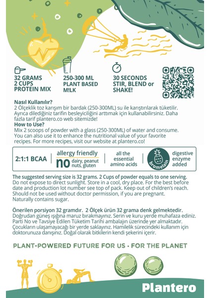 Plain Protein Blend Isolate ™ Supergreens Mix Vitamins