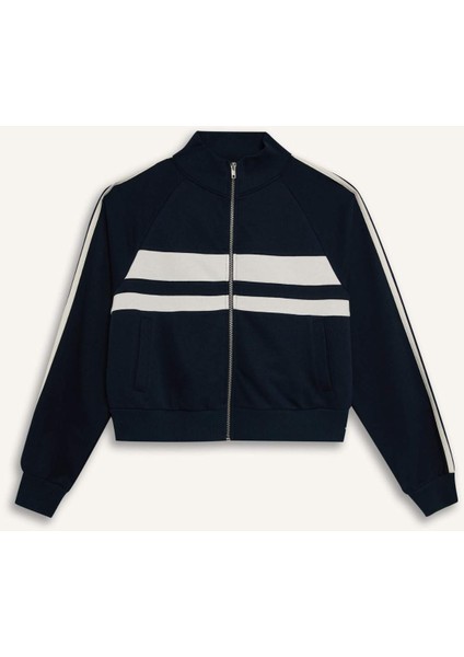Coool Fitted Dik Yaka Cepli Kalın Fermuarlı Sweatshirt E5375AX25SP