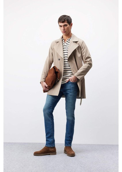 Pedro Slim Fit Dar Kalıp Normal Bel Dar Paça Jean Pantolon E5429ax25sp