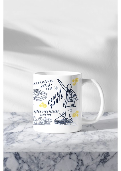 Kişiye Özel Sarı Taraftar Kupa Bardak fiyatları