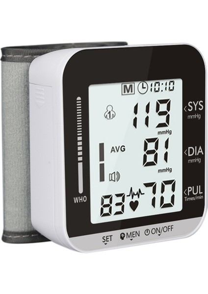 Bilek Tipi Tansiyon Ölçer Otomatik Nabız ve Dijital LCD Ekran (Yurt Dışından)