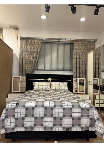 Nivemeshome Kahve Desenli 160X230 Tek Pike Örtüsü Tek Kişilik modelleri