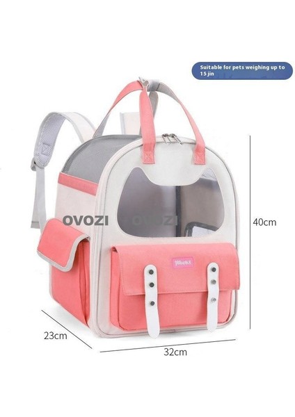 Pet Kediler ve Küçük Köpekler Için Dış Mekan Nefes Alabilir Omuz Çantası (Yurt Dışından)