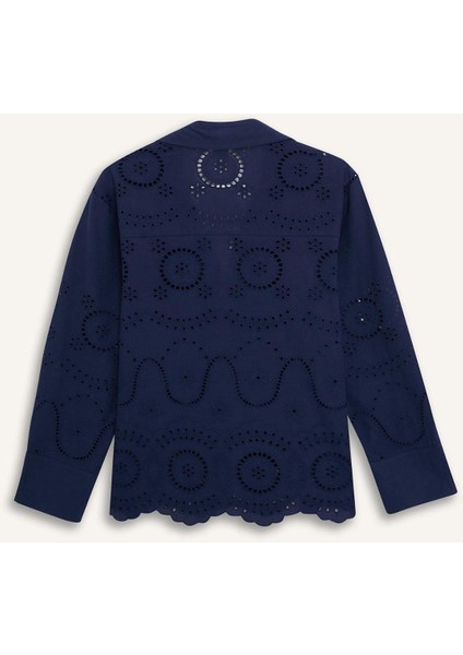 Regular Fit Brode Plaj Gömleği-Fall in Love E0598AX25SM