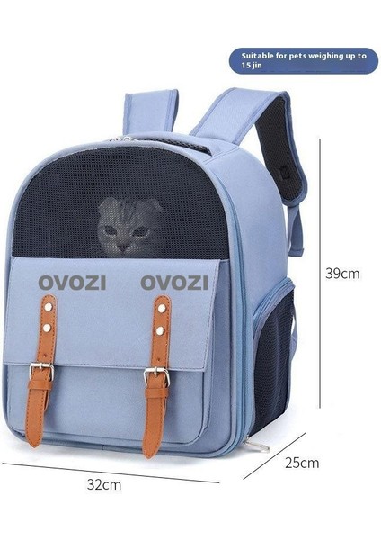 Pet Kediler ve Küçük Köpekler Için Dış Mekan Nefes Alabilir Omuz Çantası (Yurt Dışından)