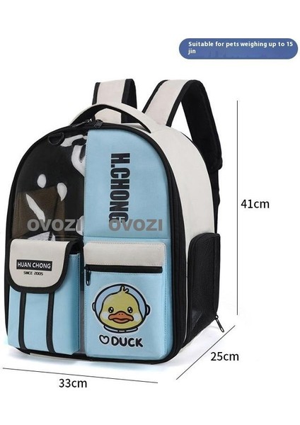 Pet Kediler ve Küçük Köpekler Için Dış Mekan Nefes Alabilir Omuz Çantası (Yurt Dışından)