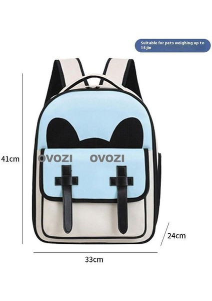 Pet Kediler ve Küçük Köpekler Için Dış Mekan Nefes Alabilir Omuz Çantası (Yurt Dışından)