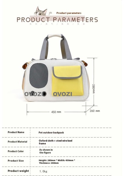 Pet Outing Nefes Alabilir Omuz Çantası Crossbody Tote Çanta Kediler ve Küçük Köpekler Için (Yurt Dışından) indirimleri