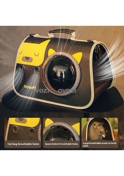 Pet Outing Nefes Alabilir Omuz Çantası Crossbody Tote Çanta Kediler ve Küçük Köpekler Için (Yurt Dışından) modelleri