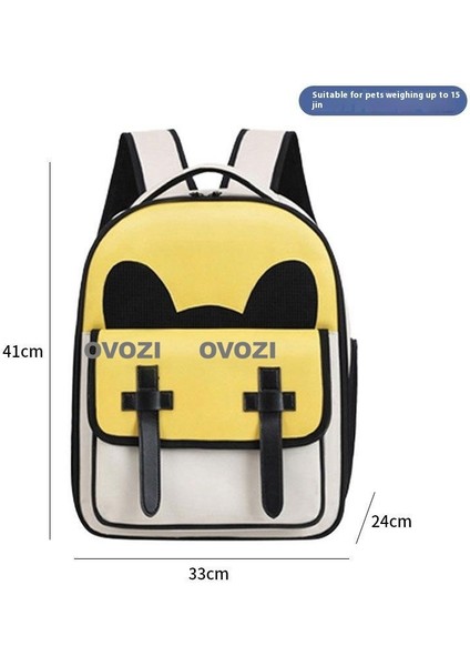 Pet Kediler ve Küçük Köpekler Için Dış Mekan Nefes Alabilir Omuz Çantası (Yurt Dışından)