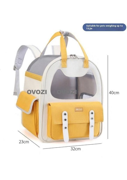 Pet Kediler ve Küçük Köpekler Için Dış Mekan Nefes Alabilir Omuz Çantası (Yurt Dışından)