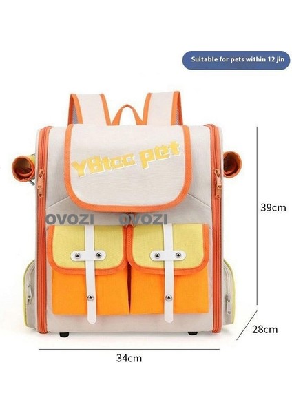 Pet Kediler ve Küçük Köpekler Için Dış Mekan Nefes Alabilir Omuz Çantası (Yurt Dışından)