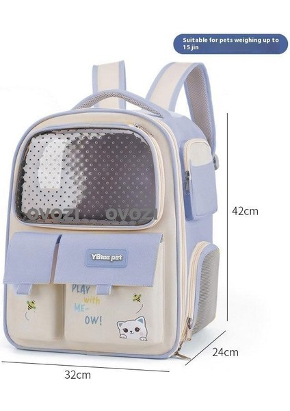 Pet Kediler ve Küçük Köpekler Için Dış Mekan Nefes Alabilir Omuz Çantası (Yurt Dışından)