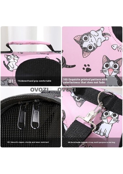 52CM Pet Outing Nefes Alabilir Omuz Çantası Crossbody Tote Çanta Kediler ve Küçük Köpekler Için (Yurt Dışından) fırsatları