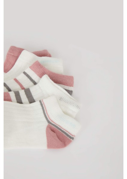 Kız Çocuk 5'li Pamuklu Patik Çorap E6059A8NS