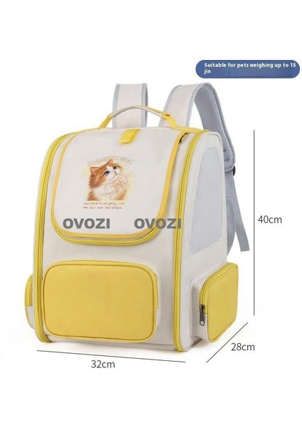 Pet Kediler ve Küçük Köpekler Için Dış Mekan Nefes Alabilir Omuz Çantası (Yurt Dışından)