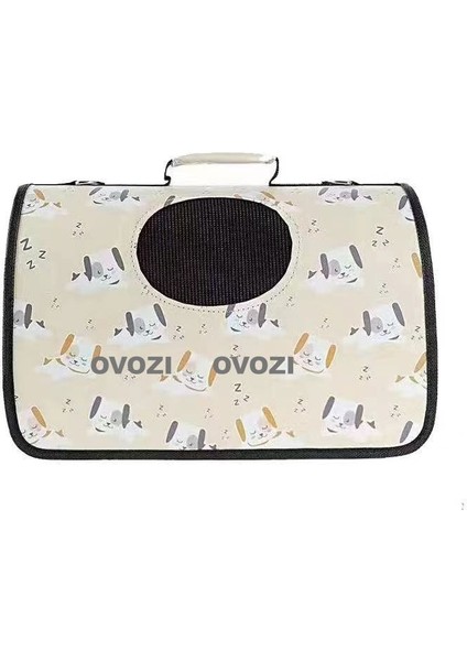 43CM Pet Outing Nefes Alabilir Omuz Çantası Crossbody Tote Çanta Kediler ve Küçük Köpekler Için (Yurt Dışından)