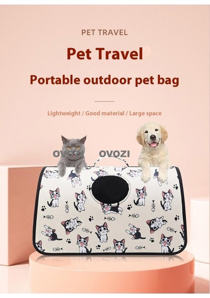 43CM Pet Outing Nefes Alabilir Omuz Çantası Crossbody Tote Çanta Kediler ve Küçük Köpekler Için (Yurt Dışından) fırsatları