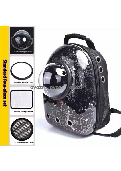 Pet Nefes Alabilen Omuz Çantası Hareket Halindeki Kediler ve Küçük Köpekler Için (Yurt Dışından)