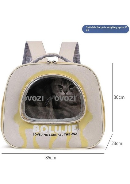 Pet Kediler ve Küçük Köpekler Için Dış Mekan Nefes Alabilir Omuz Çantası (Yurt Dışından)