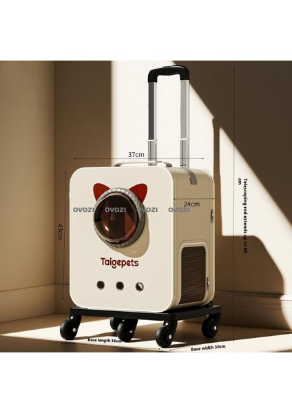 Evcil Hayvan Gezdirme Arabası Çantası Ayrılabilir ve Katlanabilir Omuz Çantası (Yurt Dışından)