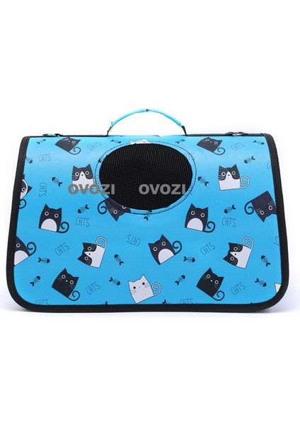 52CM Pet Outing Nefes Alabilir Omuz Çantası Crossbody Tote Çanta Kediler ve Küçük Köpekler Için (Yurt Dışından)