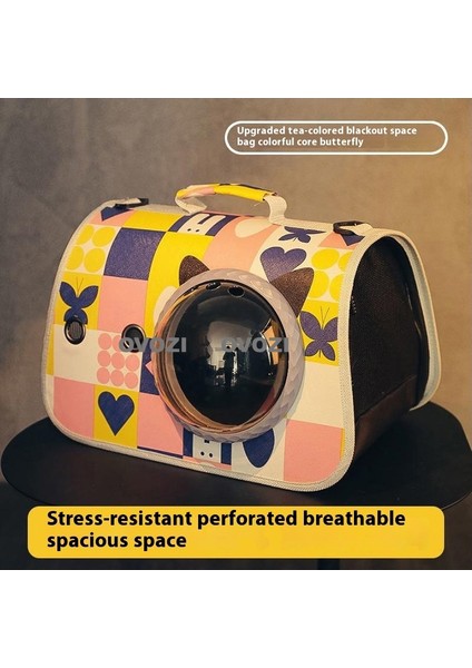 Pet Outing Nefes Alabilir Omuz Çantası Crossbody Tote Çanta Kediler ve Küçük Köpekler Için (Yurt Dışından)