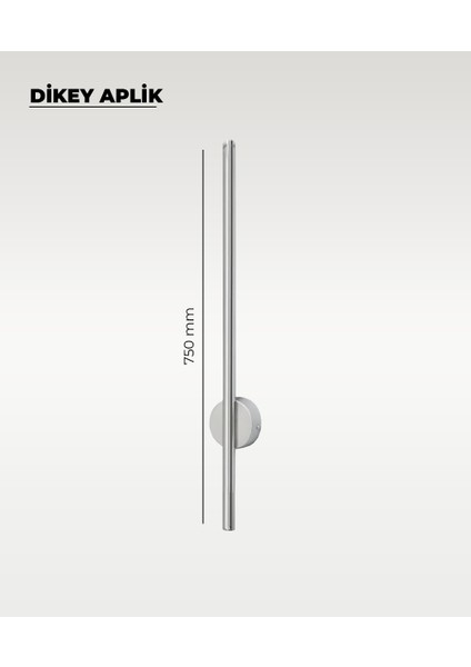 12W Krom Dikey Aplik - Gün Işığı fiyatları