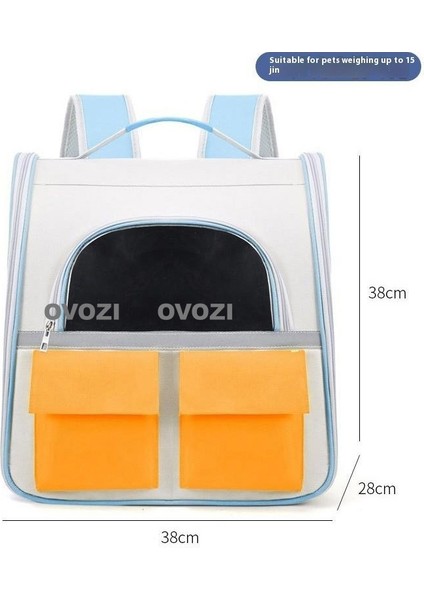 Pet Kediler ve Küçük Köpekler Için Dış Mekan Nefes Alabilir Omuz Çantası (Yurt Dışından)