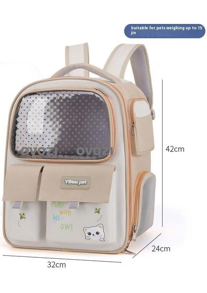 Pet Kediler ve Küçük Köpekler Için Dış Mekan Nefes Alabilir Omuz Çantası (Yurt Dışından)